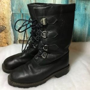 Sorel SH20 Salerno Black Leather Boot 8.5